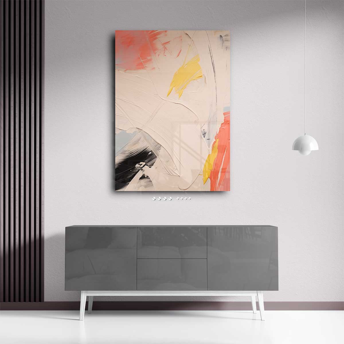 Kleurrijke Expressie op Canvas Kunstwerk-canvas-dibond-plexiglas-wanddecoratie-WallArtistic