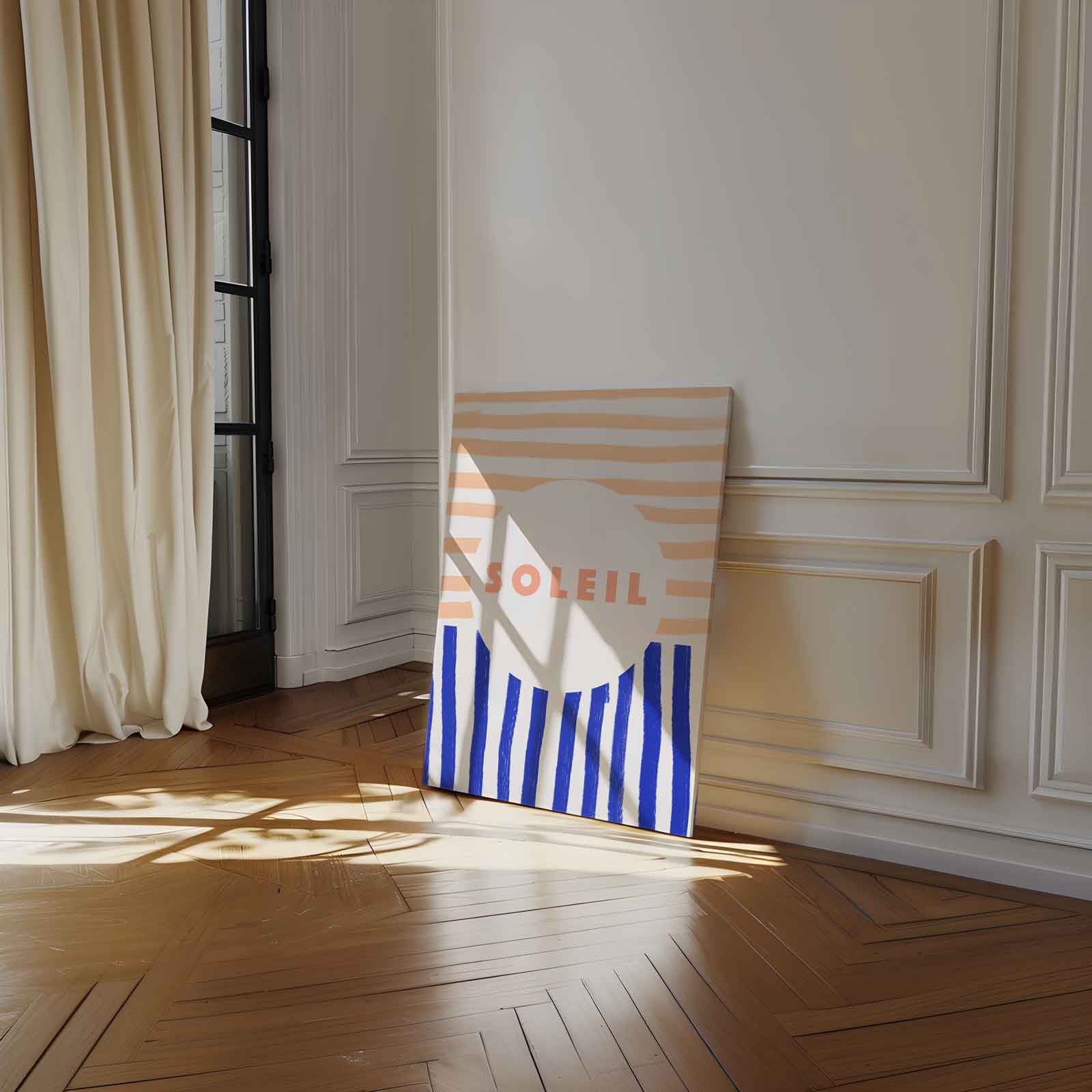 Zomerstrepen Kunstwerk-canvas-dibond-plexiglas-wanddecoratie-WallArtistic