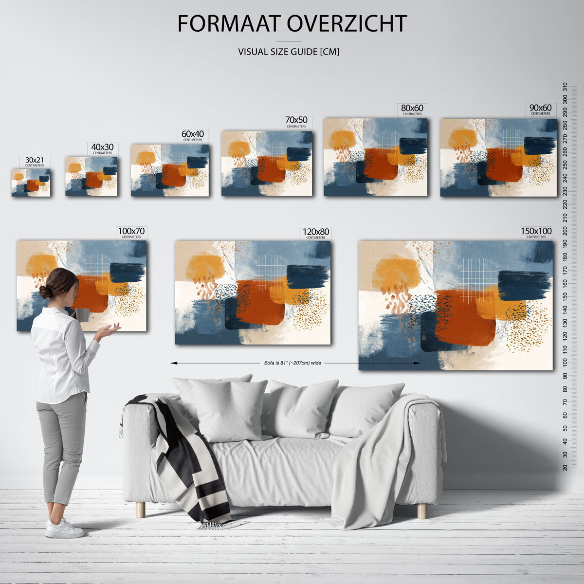 Abstracte vormen Poster