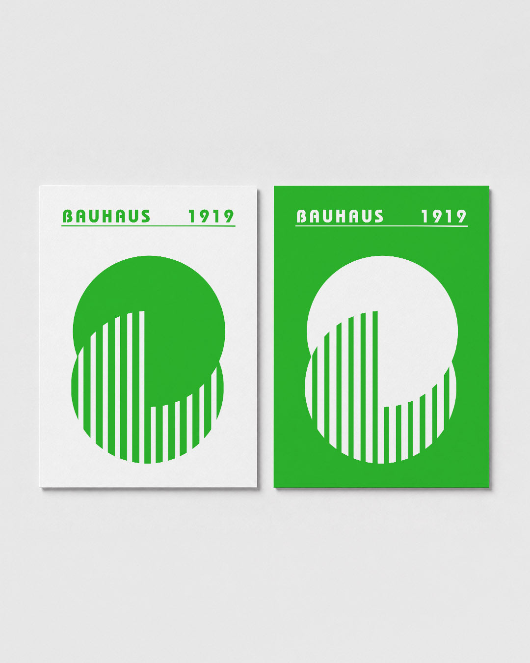 Groene cirkelstructuur Posterset