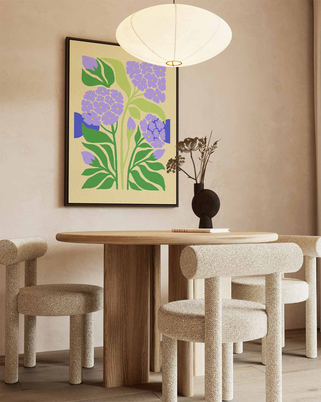 Bloemenpracht in Lila Kunstwerk-canvas-dibond-plexiglas-wanddecoratie-WallArtistic
