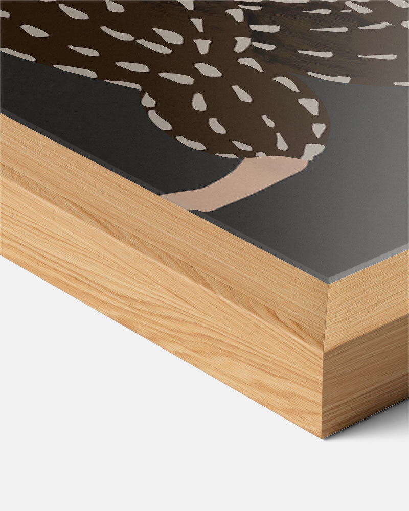 Stijlvolle Abstracte Vrouwelijke Vorm Poster-WallArtistic