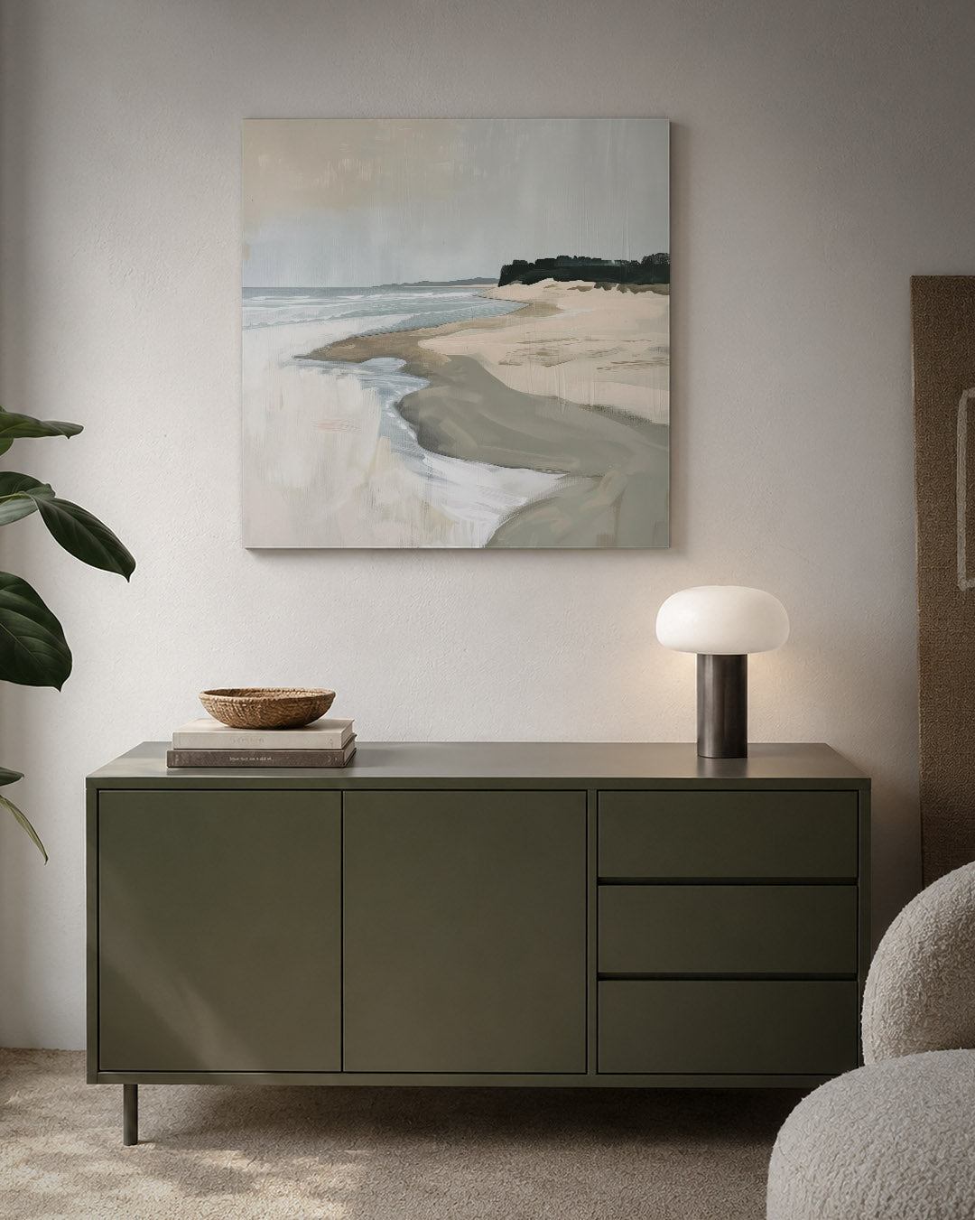 Rustige kustlijn Kunstwerk