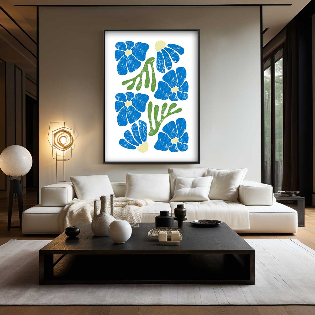 Bloemrijke Vreugde Kunstwerk-canvas-dibond-plexiglas-wanddecoratie-WallArtistic