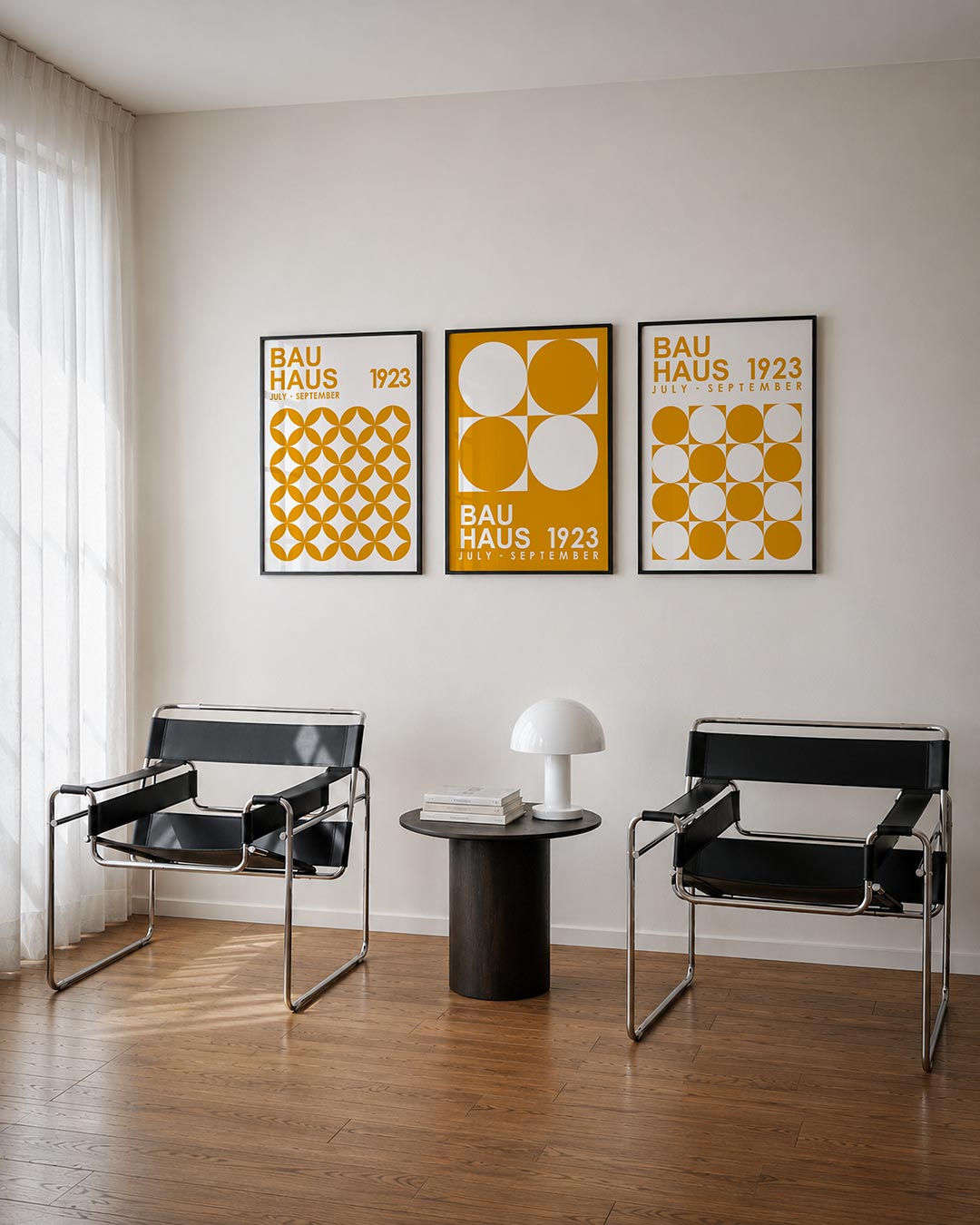 Cirkelpatroon en tekst Posterset