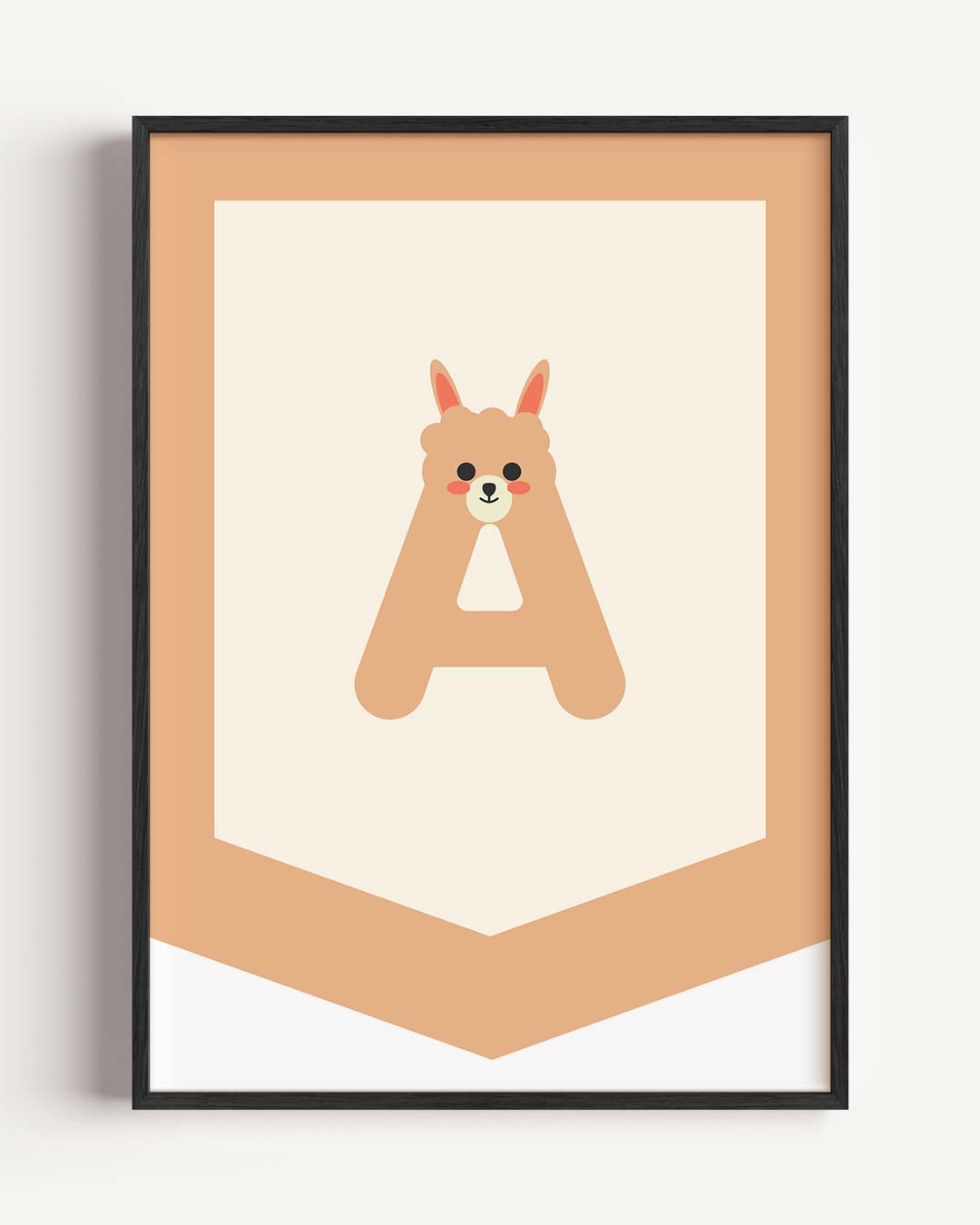 Alpaca Alfabet Kinderposter-WallArtistic