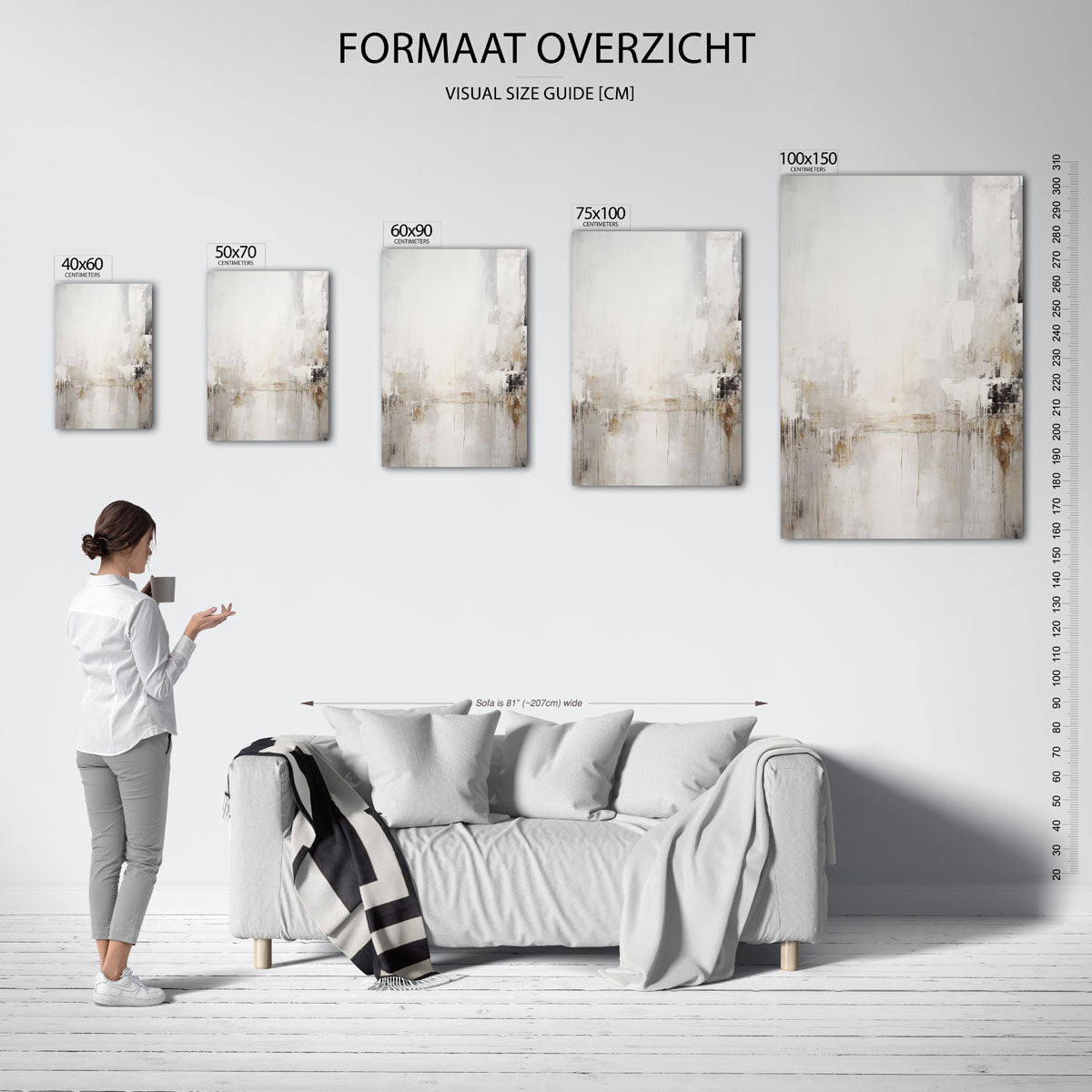 Neutrale harmonie Kunstwerk