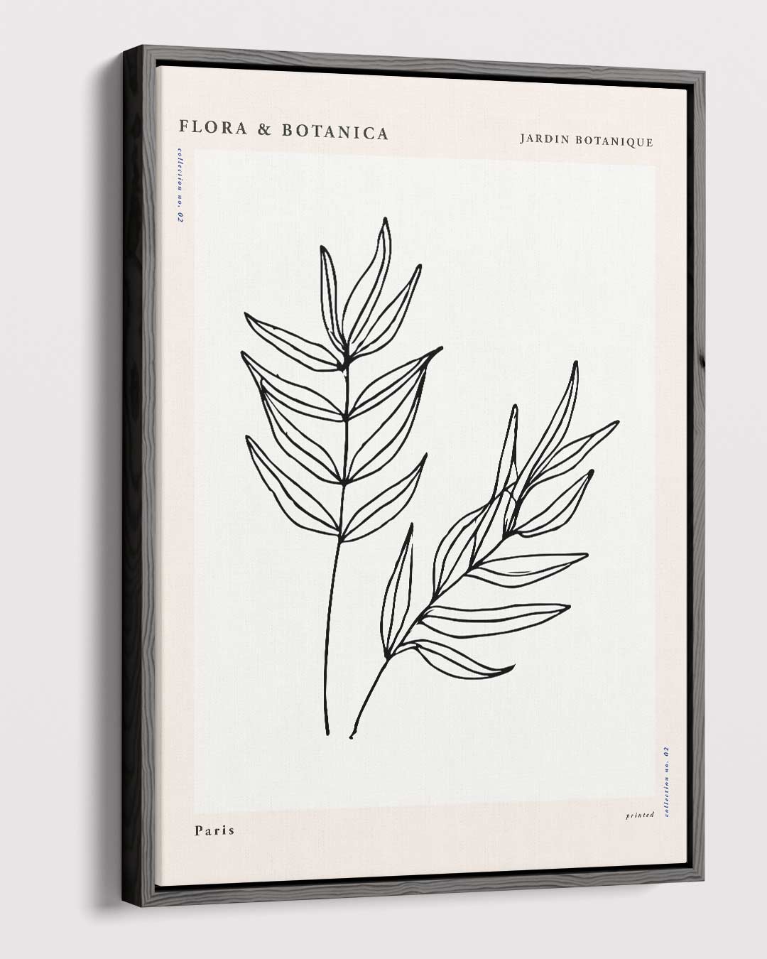 Botanische Illustratie "Eenvoudig Blad Kunstwerk-canvas-dibond-plexiglas-wanddecoratie-WallArtistic