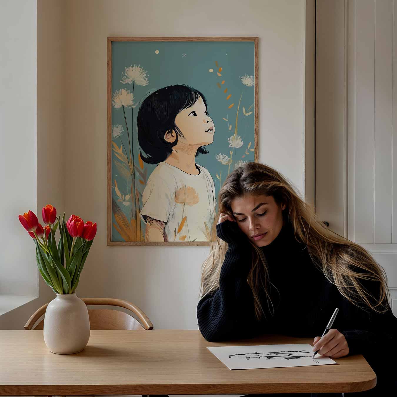 Dromerige Kinderen Poster