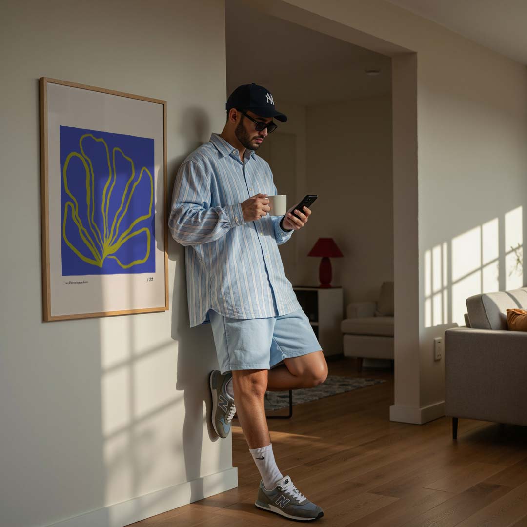 Abstracte Elegantie Bloem Poster-WallArtistic