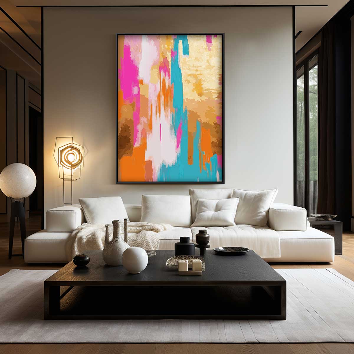 Kleurrijke Dromen Kunstwerk-canvas-dibond-plexiglas-wanddecoratie-WallArtistic