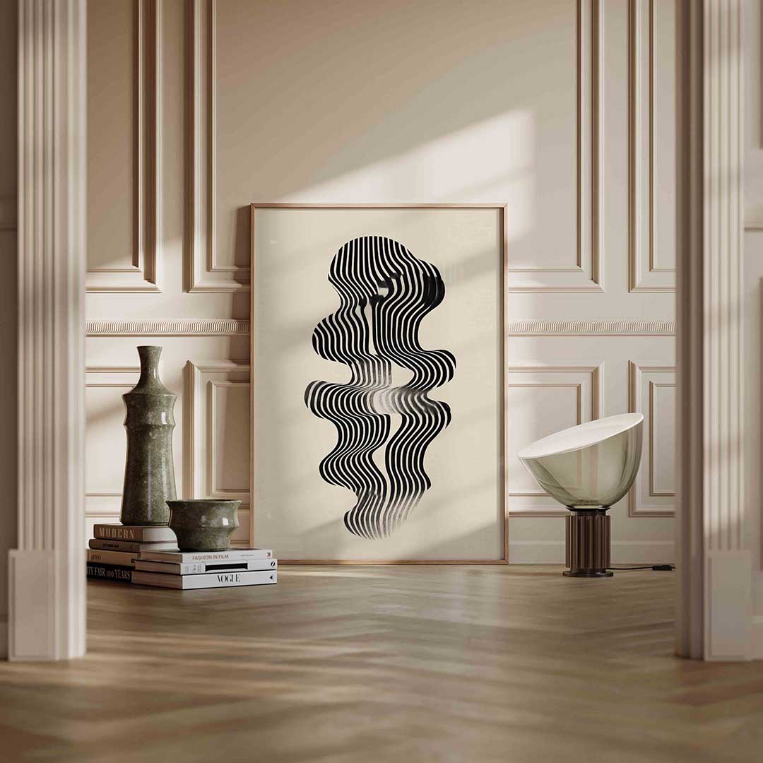 Golvende lijnen Poster