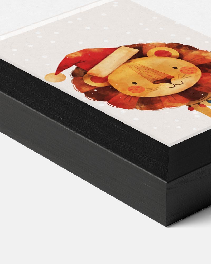 Kerstleeuw Feestposter