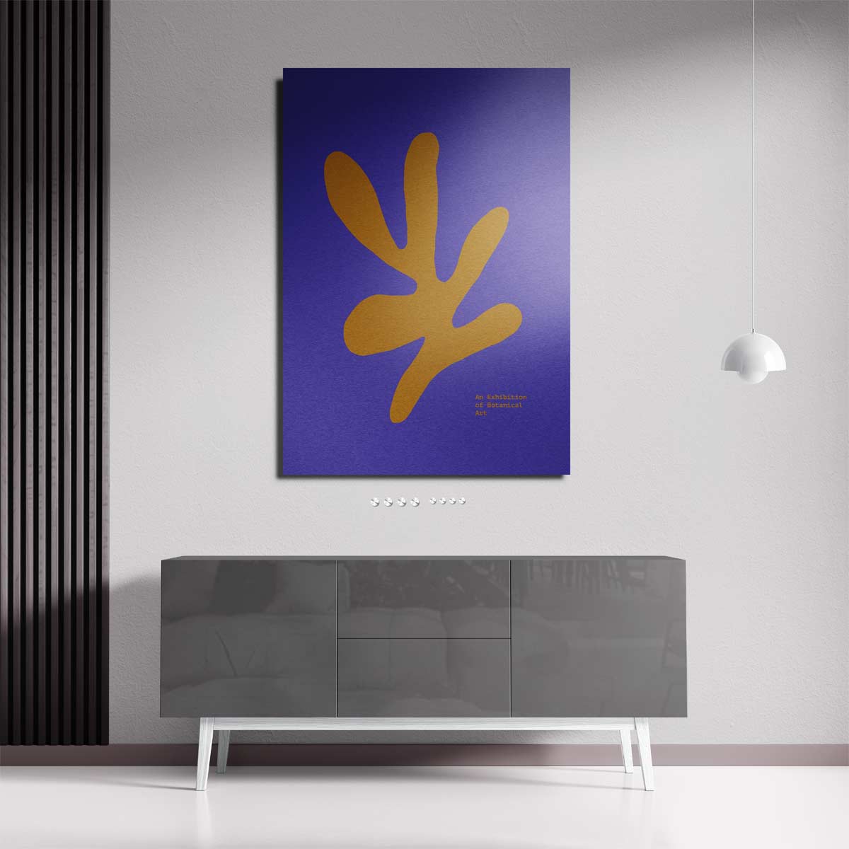 Abstracte Botanische Vormen Kunstwerk-canvas-dibond-plexiglas-wanddecoratie-WallArtistic