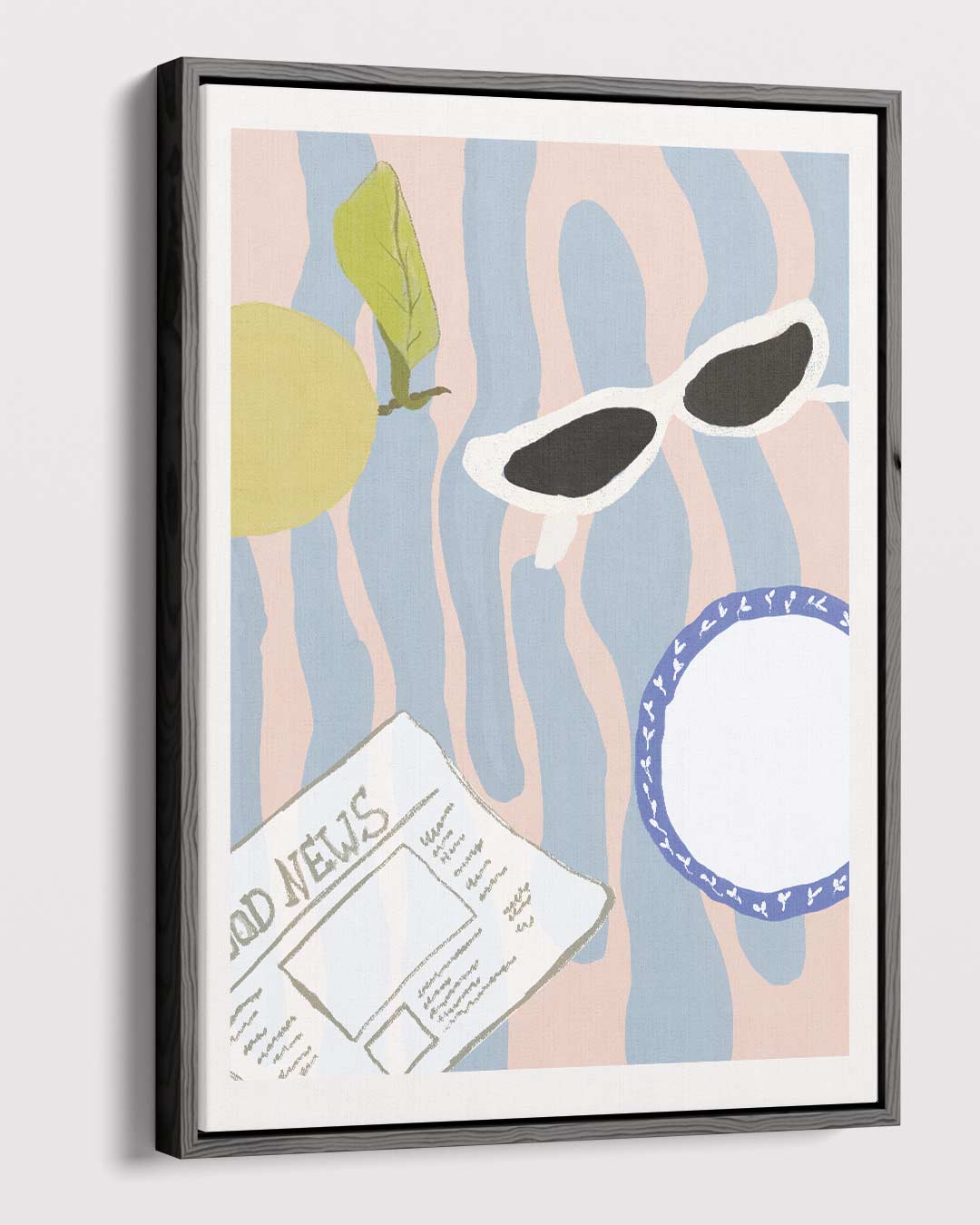 Zonnige Dag Invloeden Kunstwerk-canvas-dibond-plexiglas-wanddecoratie-WallArtistic