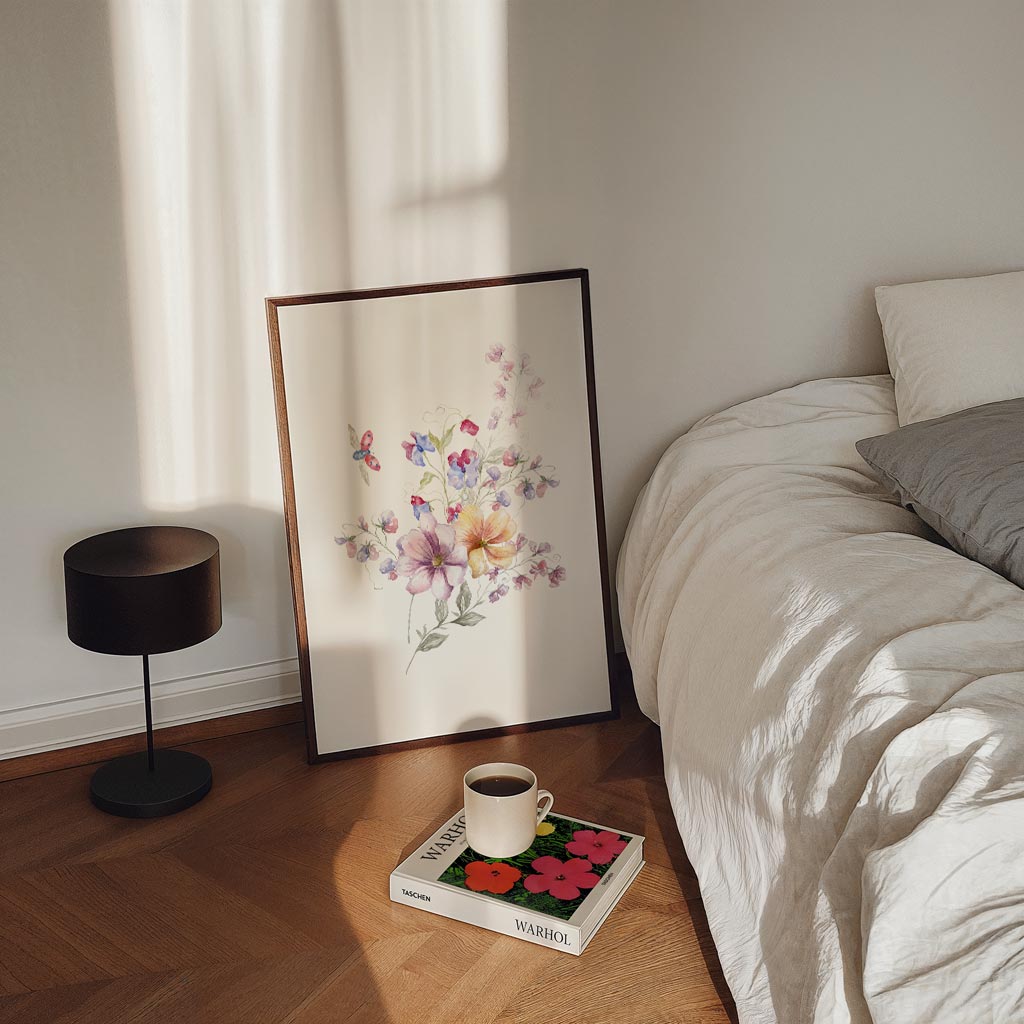 Romantische Bloemen Aquarel Poster