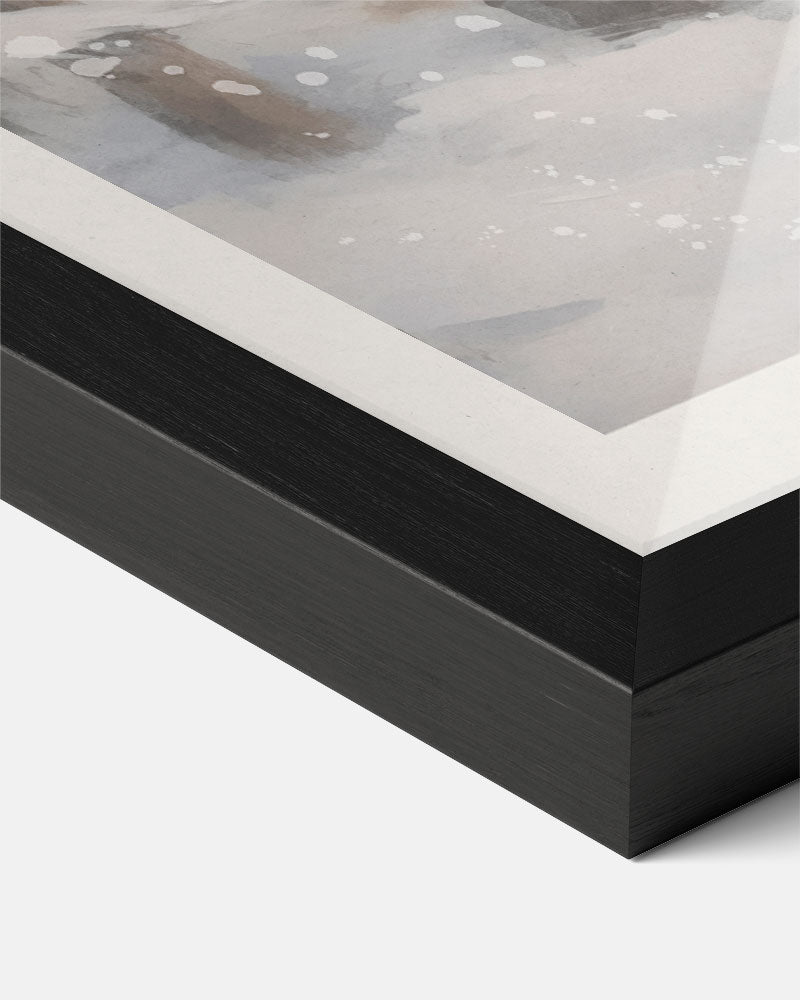 Mystieke Hert in Winterbos Poster-WallArtistic