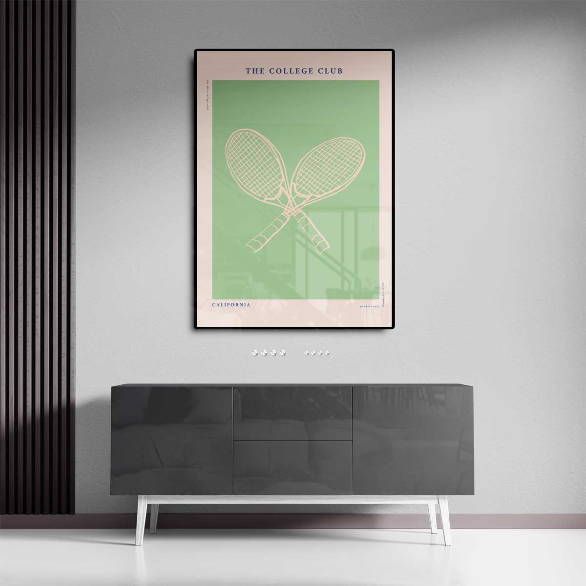 Tennis Elegantie Poster