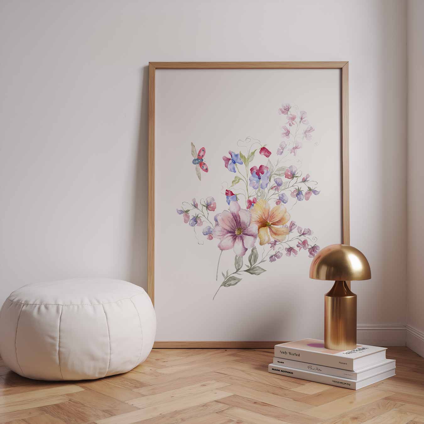 Romantische Bloemen Aquarel Poster