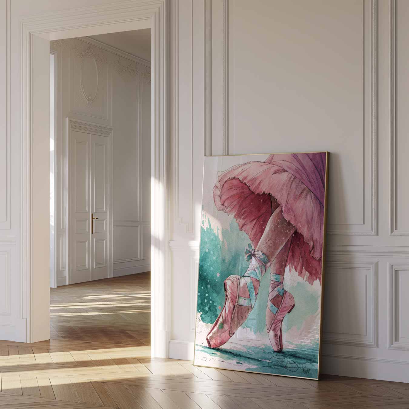 Elegant Ballet Moment Poster