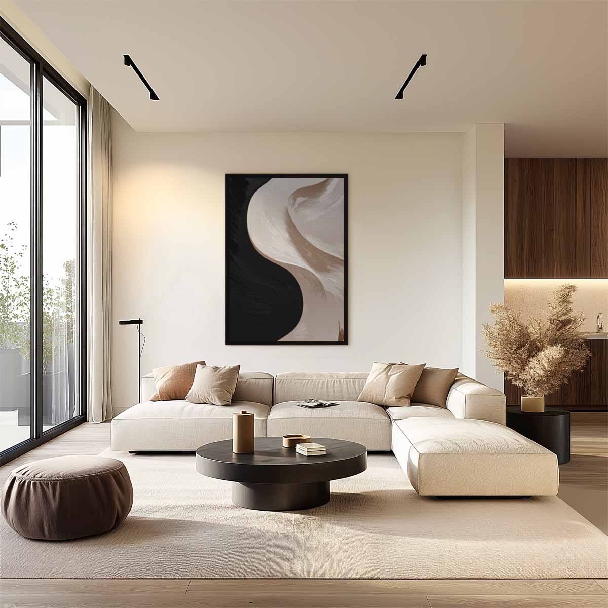 Stijlvolle Abstracte Harmonie Kunstwerk-canvas-dibond-plexiglas-wanddecoratie-WallArtistic