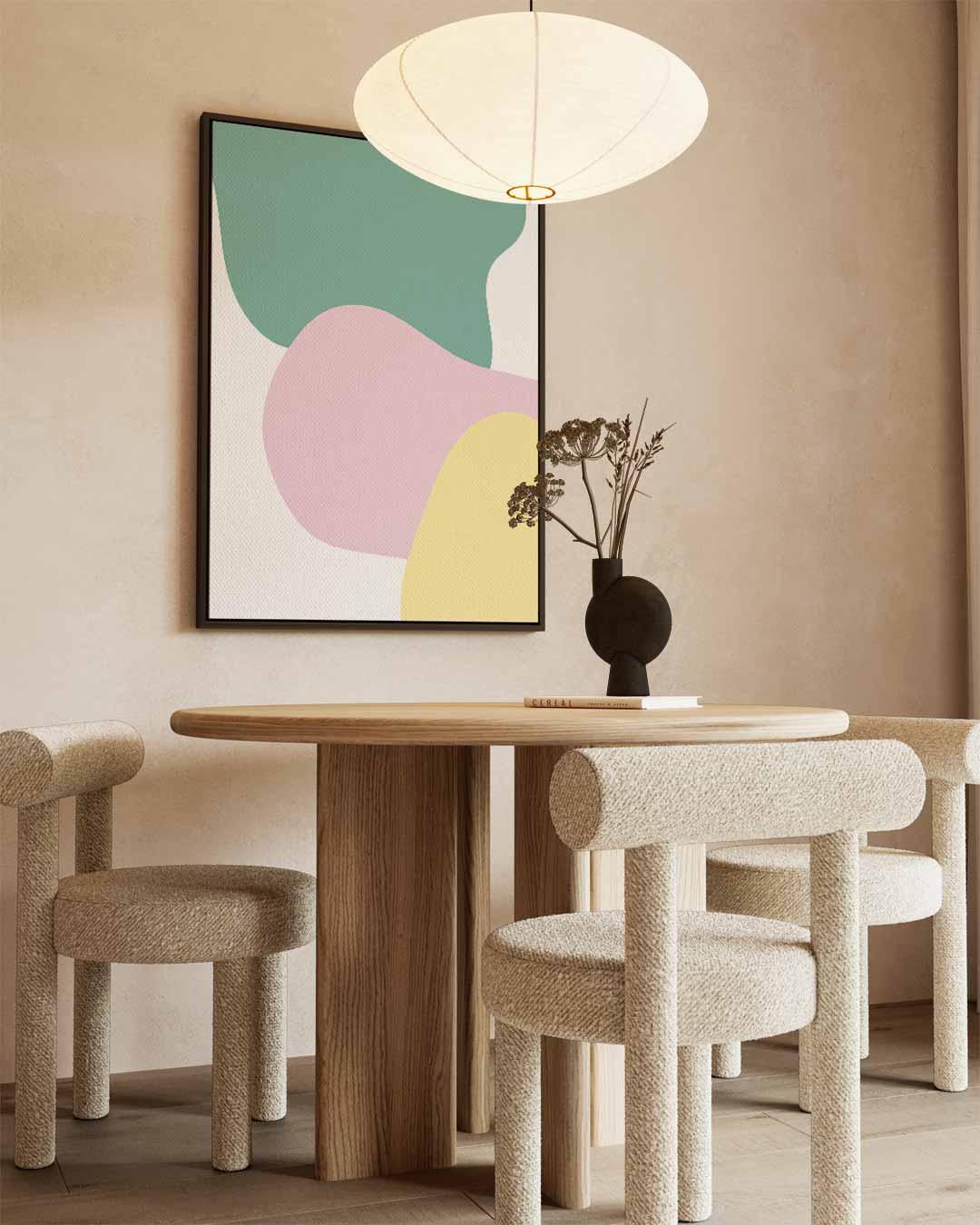 Kleurrijke Vormen Kunstwerk-canvas-dibond-plexiglas-wanddecoratie-WallArtistic