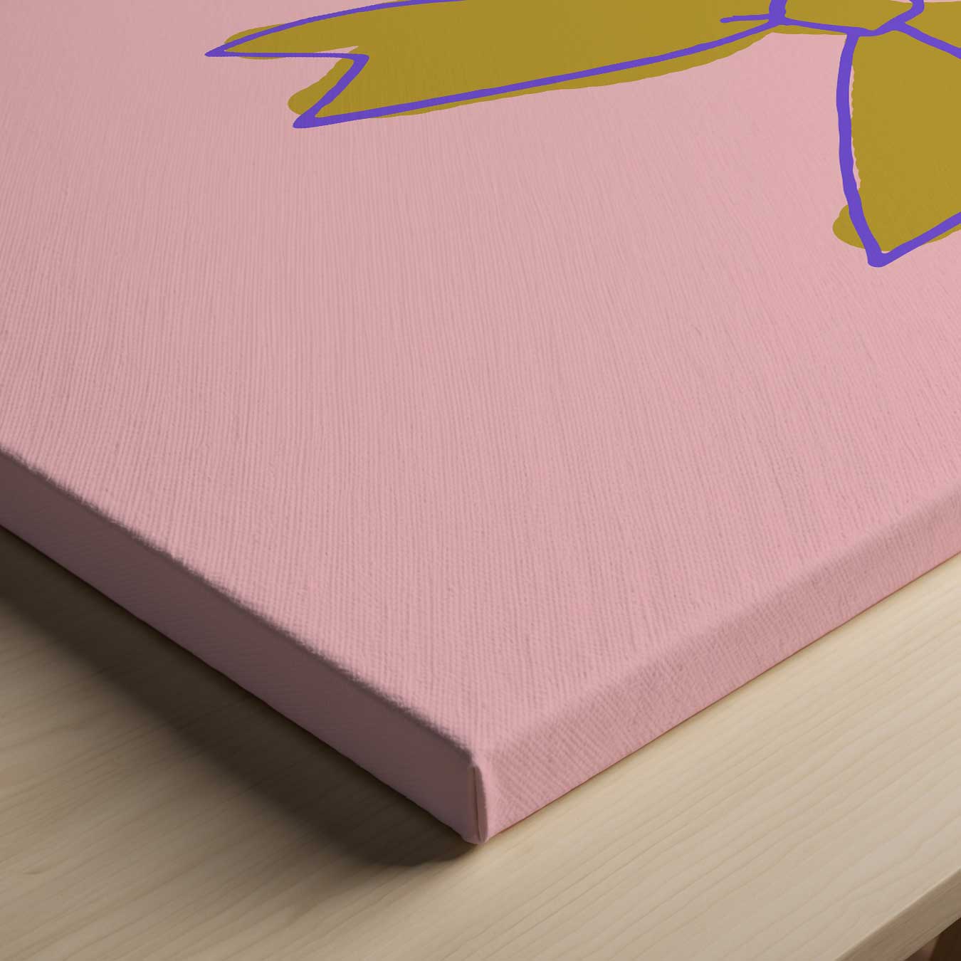 Vrolijke Strik Kunstwerk-canvas-dibond-plexiglas-wanddecoratie-WallArtistic