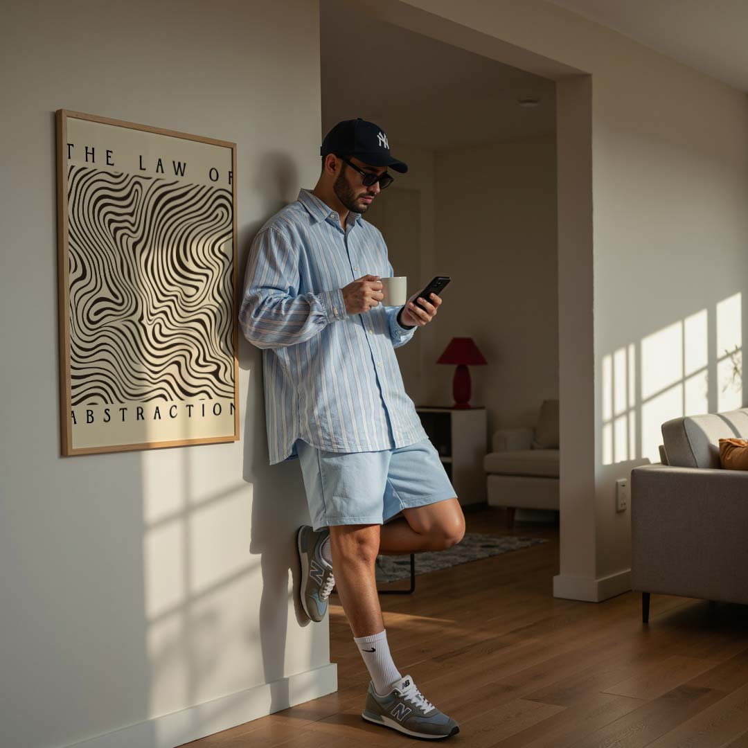 Abstracte Lijnen Poster-WallArtistic