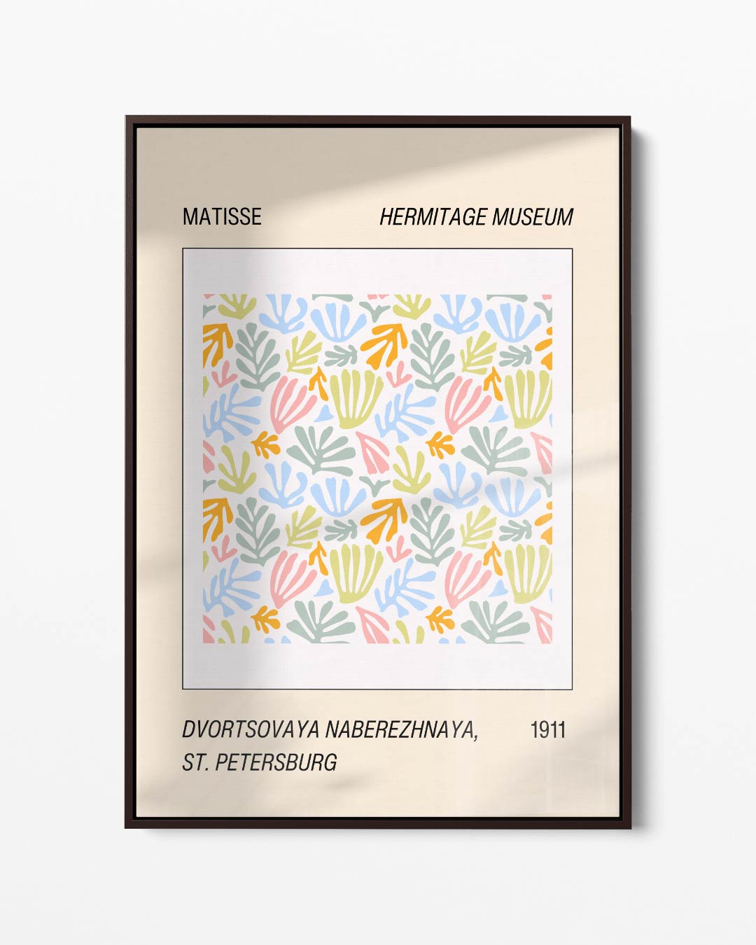 Kleurrijke Bladvormen Kunstwerk-canvas-dibond-plexiglas-wanddecoratie-WallArtistic