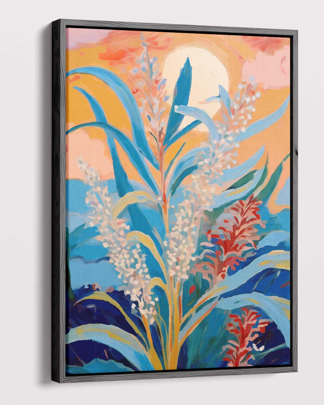Zomerse Bloemenpracht Kunstwerk-canvas-dibond-plexiglas-wanddecoratie-WallArtistic