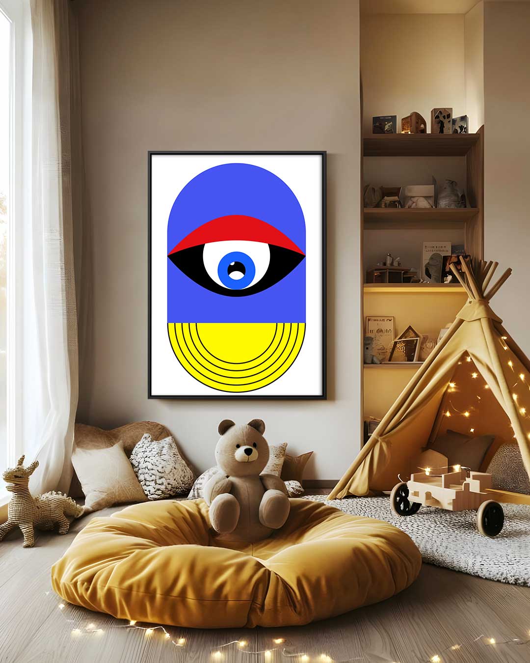 Kleurrijk Oog Schilderij Kunstwerk