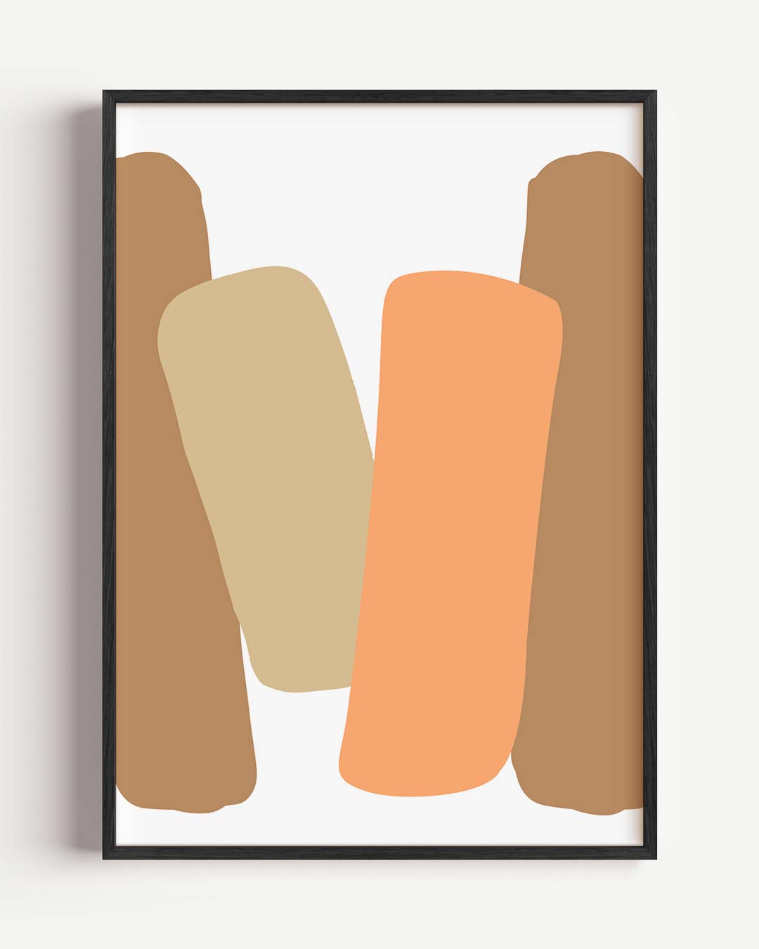 Abstracte Aardetinten Poster-WallArtistic