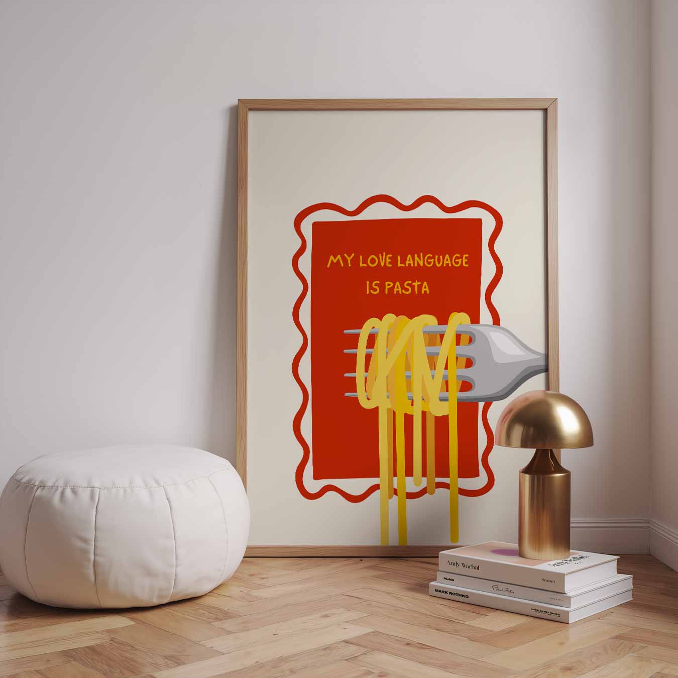 Pasta Liefde Taalposter