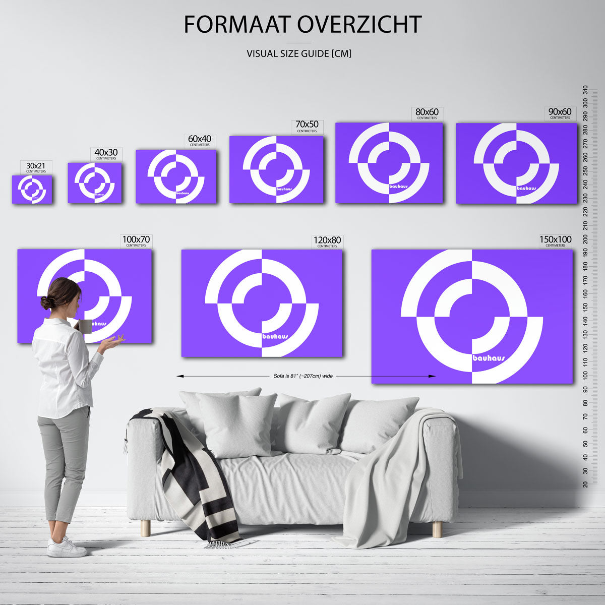Cirkelvormen en lijnen Poster
