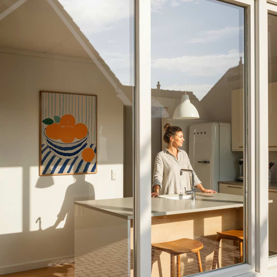 Zomerfrisse Sinaasappel Poster-WallArtistic