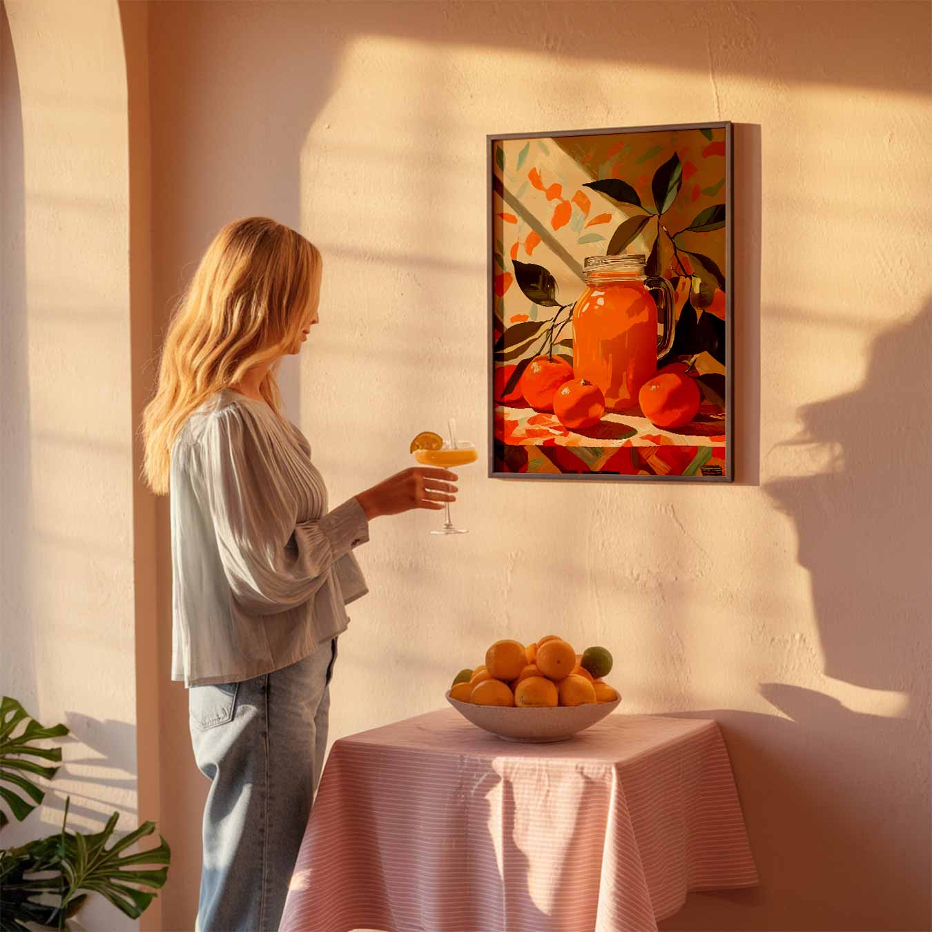Zonnige Citrus Frisheid Poster