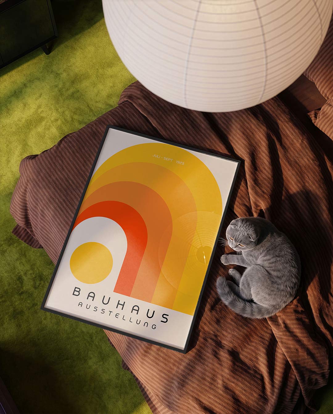 Kleurvlakken en bogen Poster