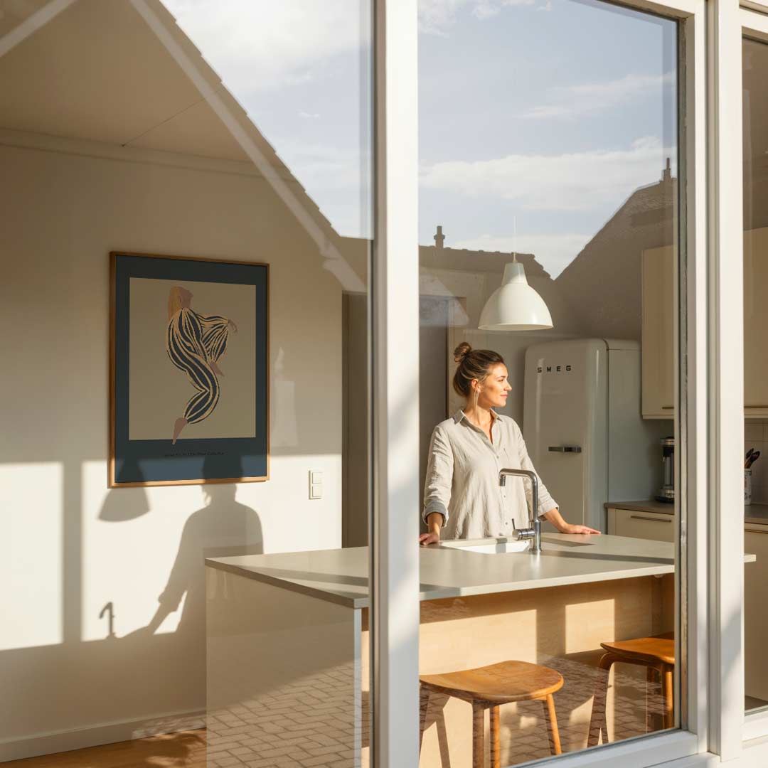 Moderne Kunstzinnige Vrouw Poster-WallArtistic