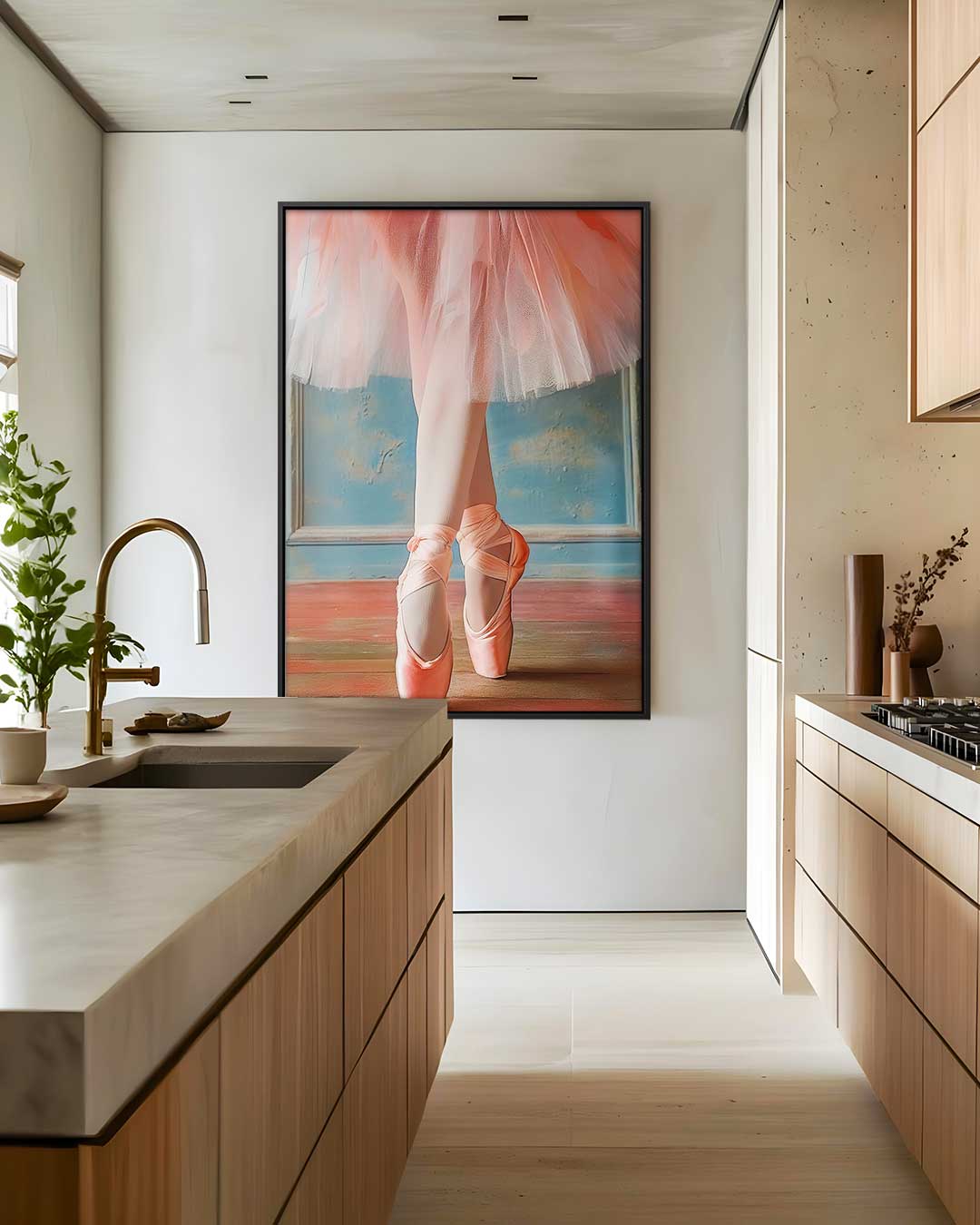 Elegantie in Ballet Kunstwerk-canvas-dibond-plexiglas-wanddecoratie-WallArtistic
