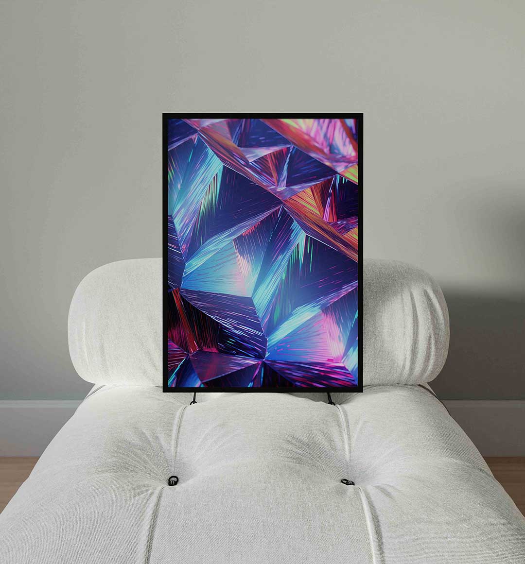 Reflecterende geometrische vormen Poster