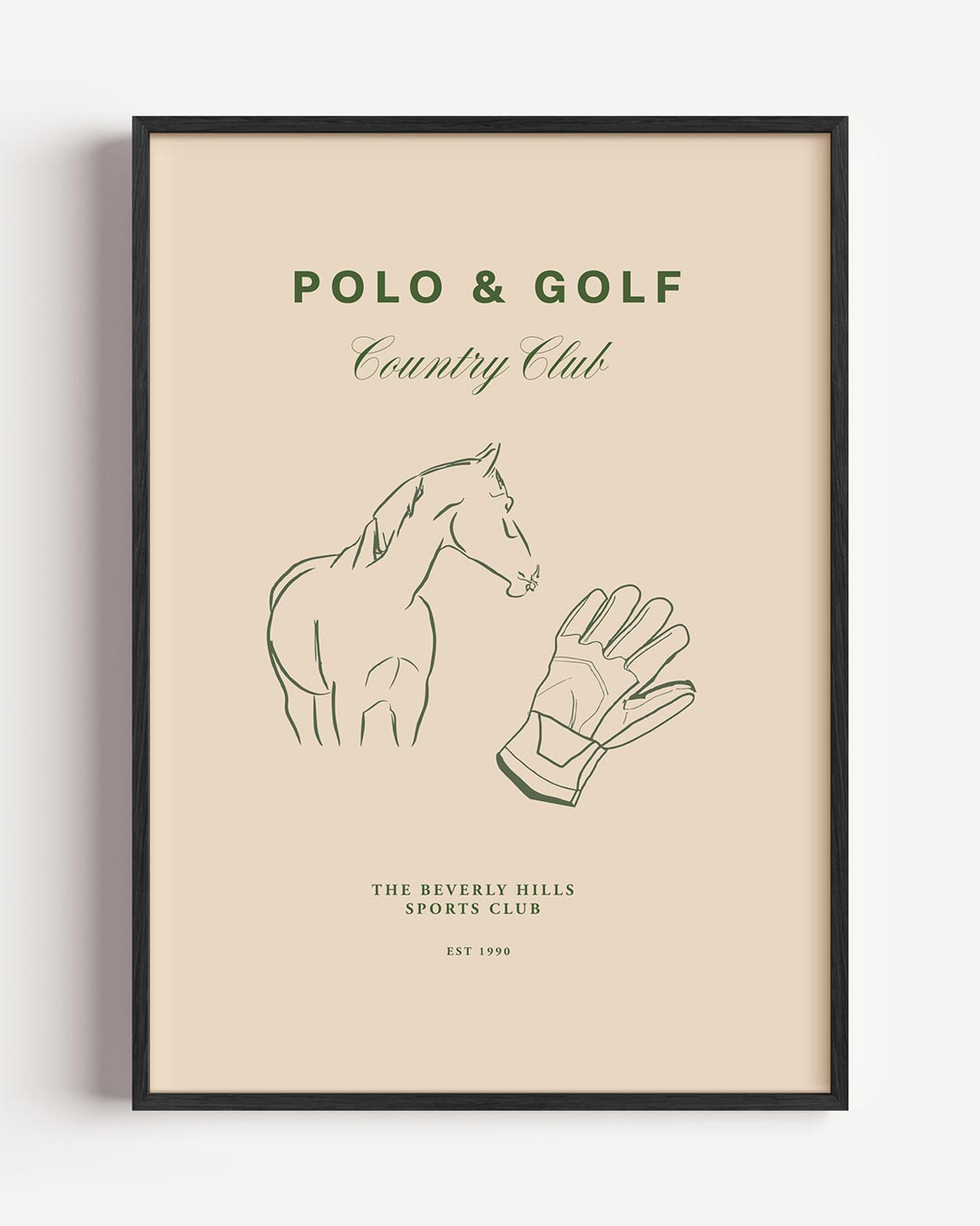 Elegante Polo & Golf Country Club Poster-WallArtistic