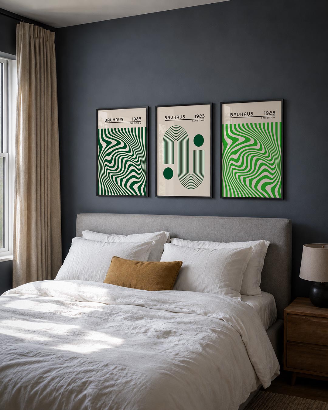Golvend lijnenspel Posterset