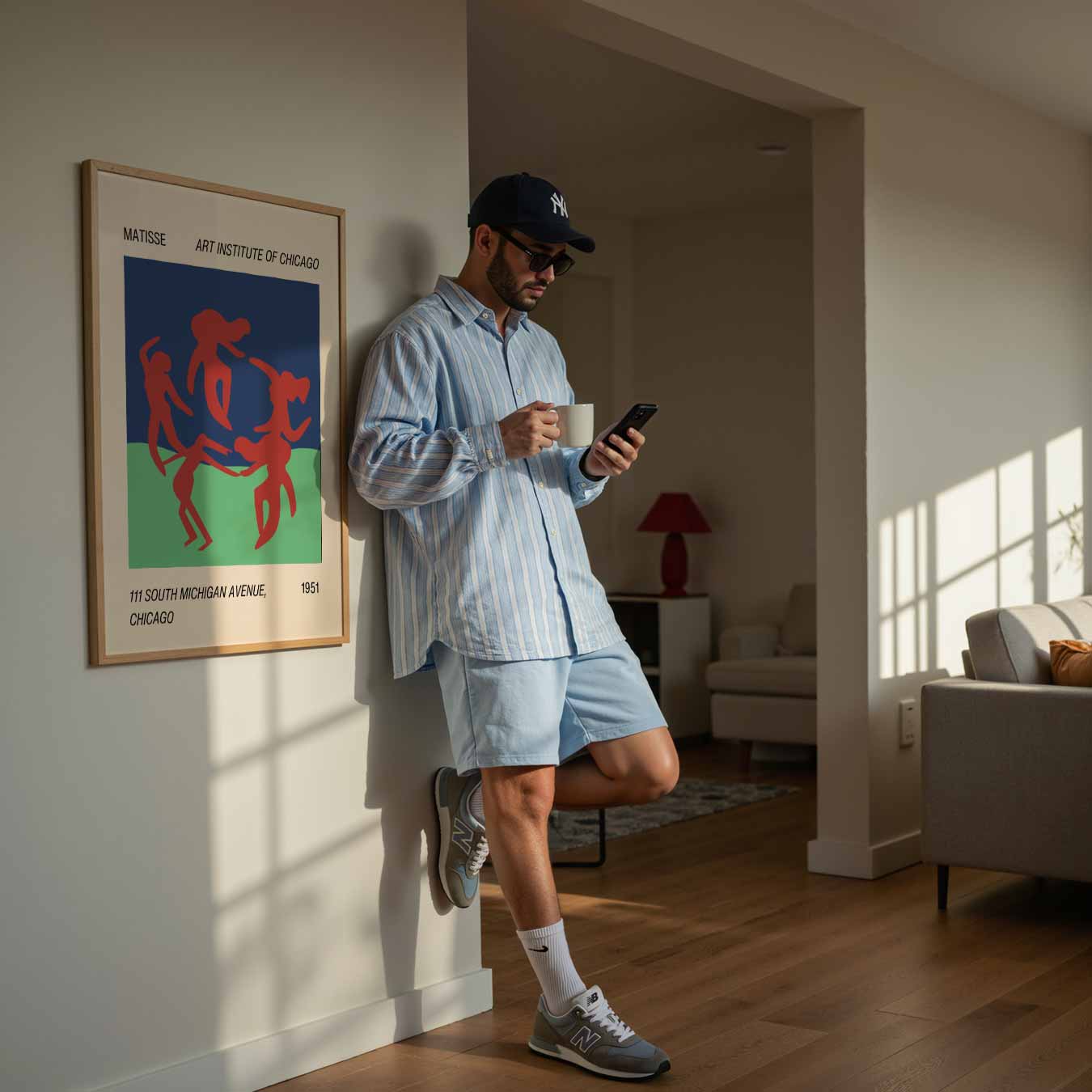 Dansende Figuren Poster-WallArtistic