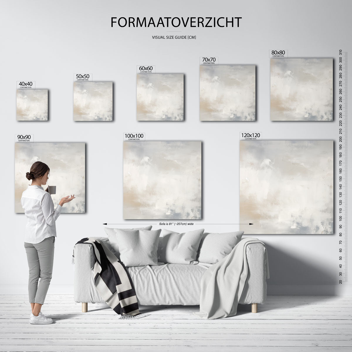 Abstracte wolken Poster