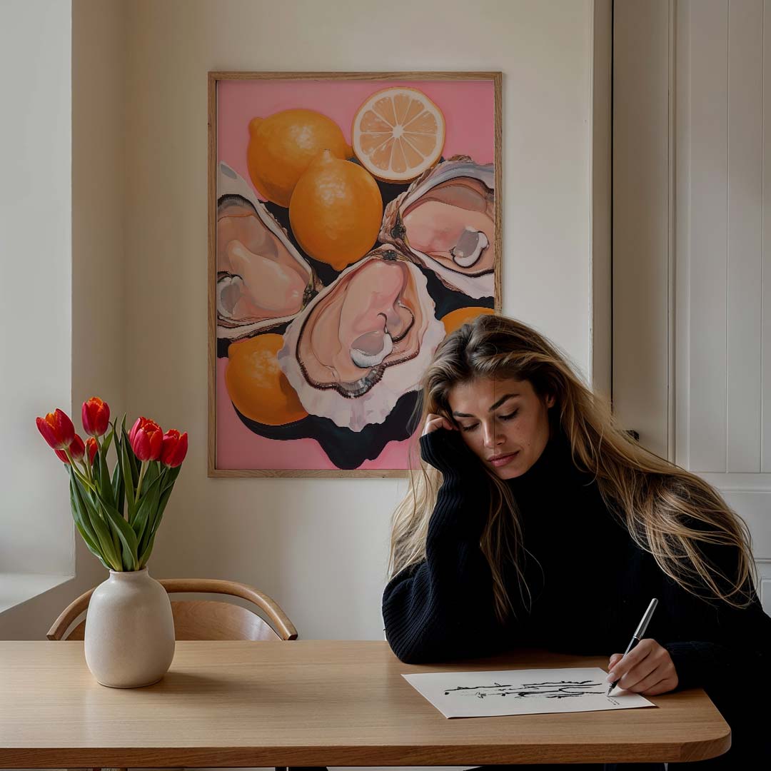 Vrolijke Zeevruchten en Citrus Poster-WallArtistic