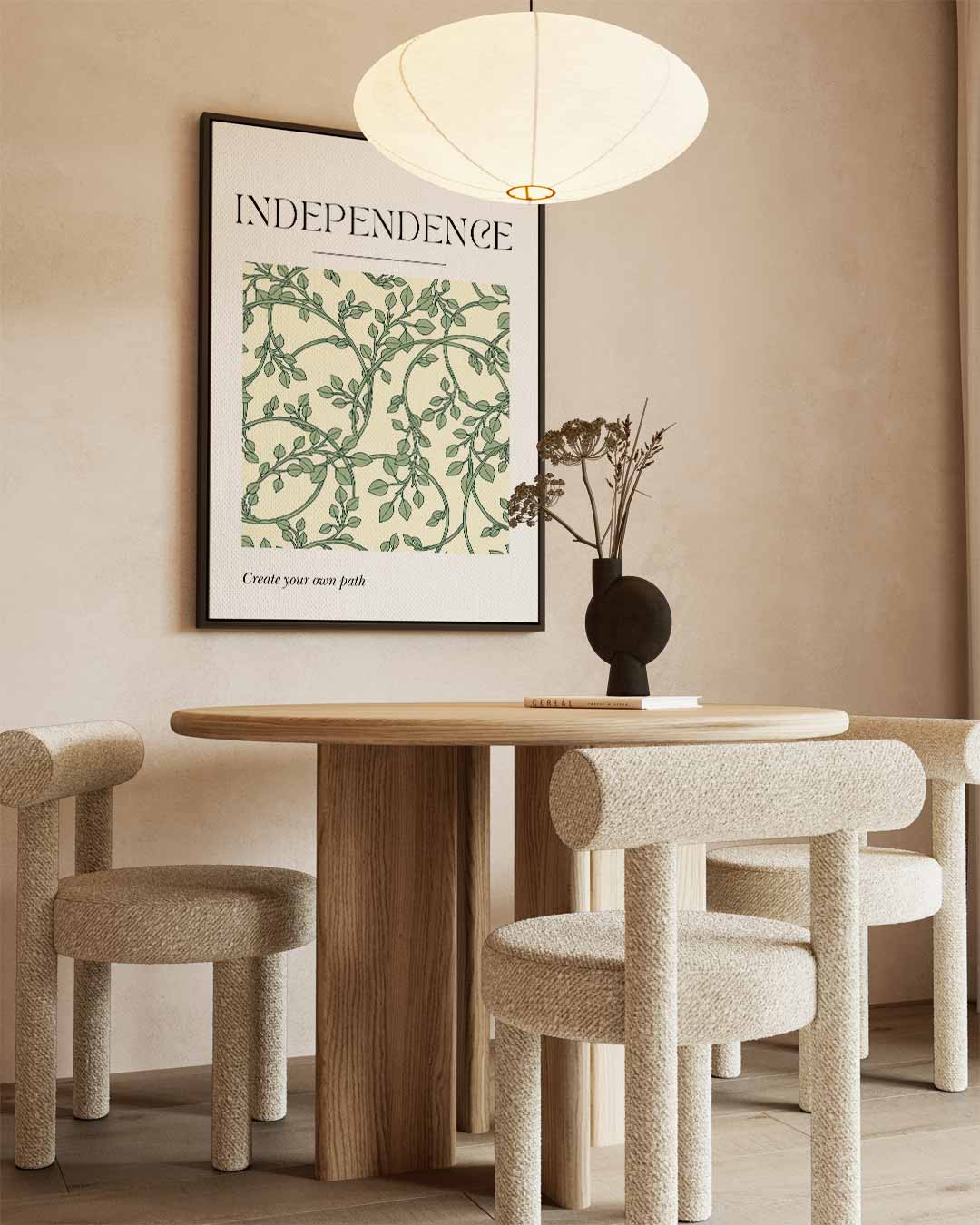 Groene Sjabloon van Onafhankelijkheid Kunstwerk-canvas-dibond-plexiglas-wanddecoratie-WallArtistic