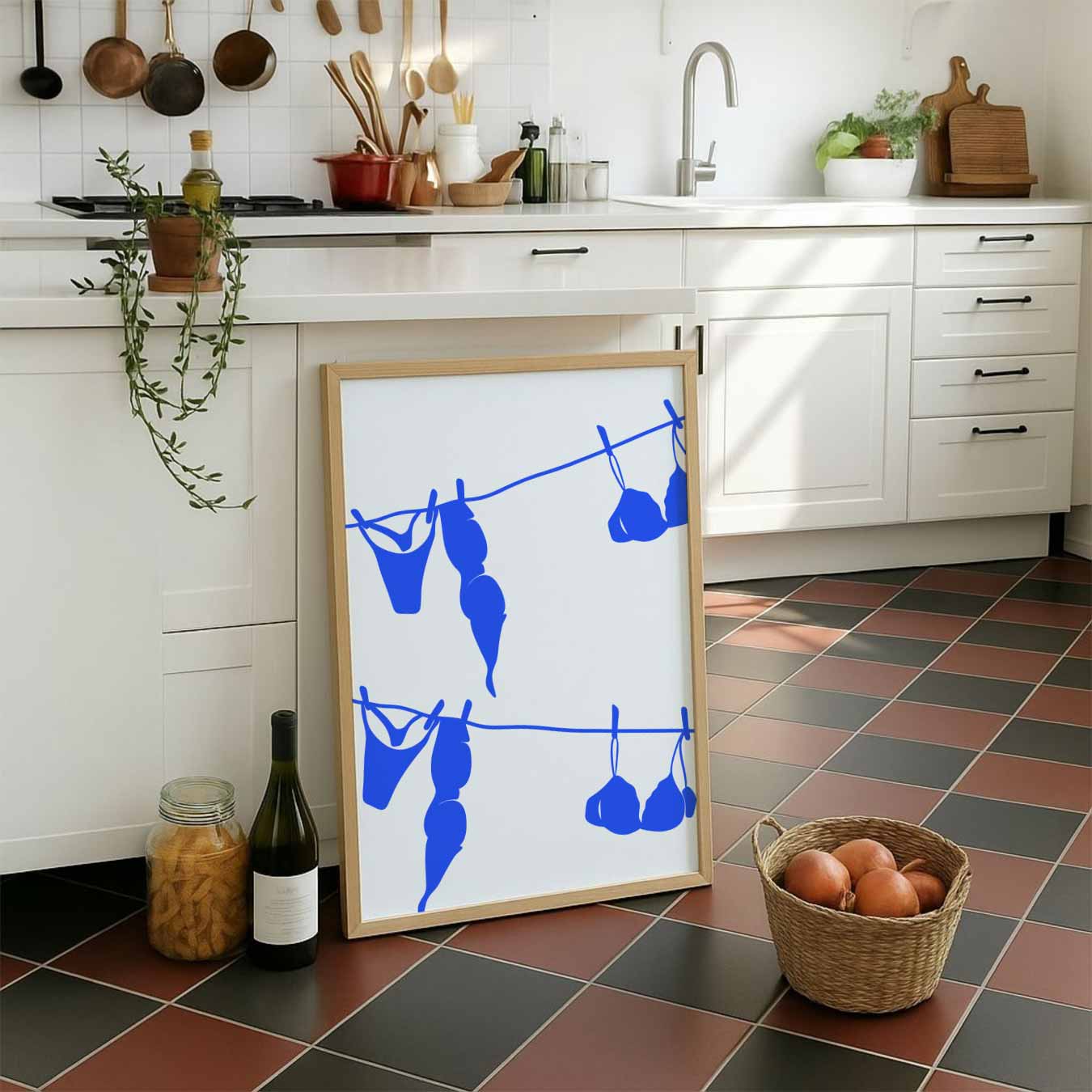 Tropische Waslijn Art Poster