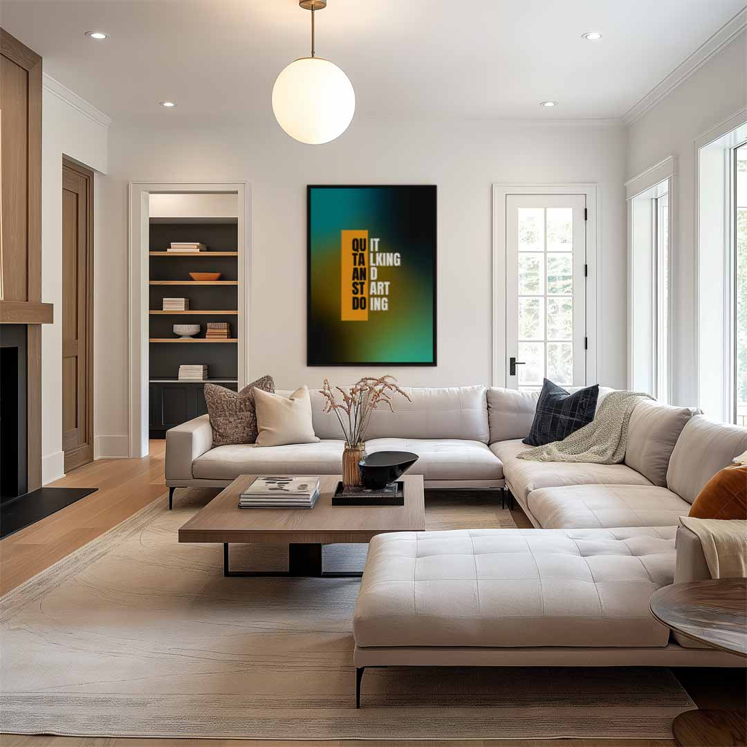 Inspirerende Typografie Poster Kunstwerk-canvas-dibond-plexiglas-wanddecoratie-WallArtistic