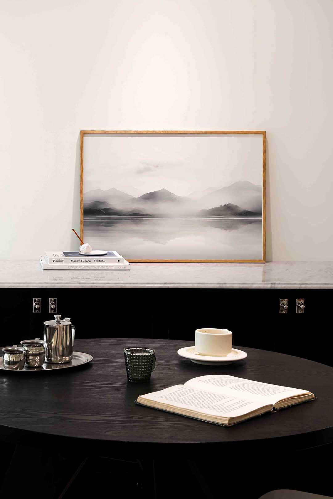 Mistige bergen Poster