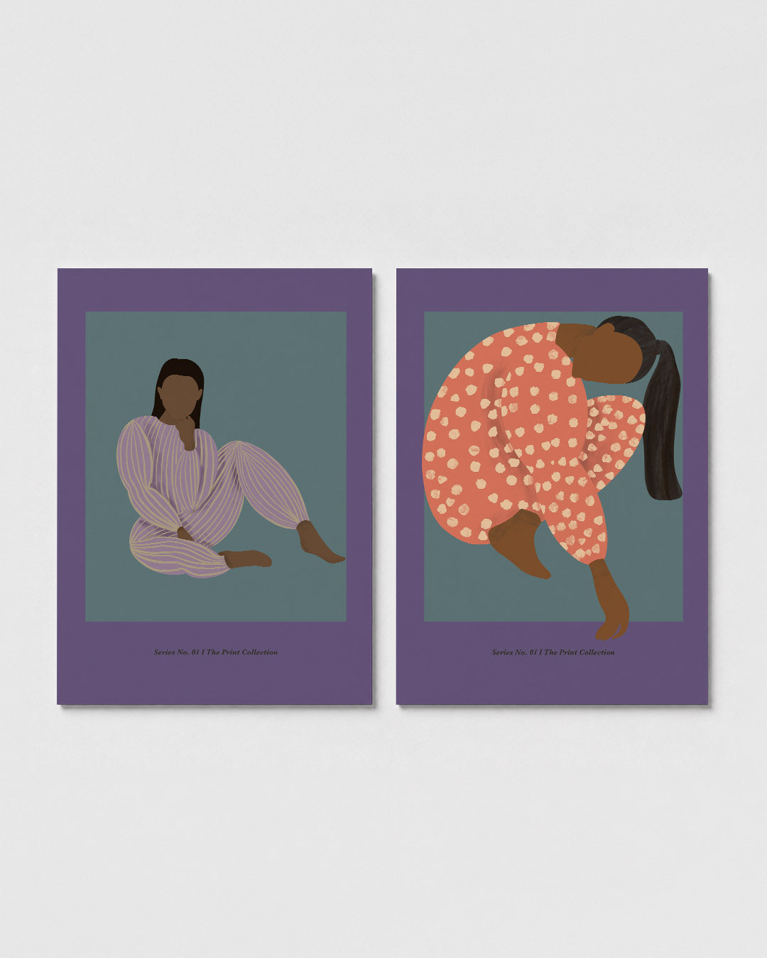 Zittende figuur Posterset